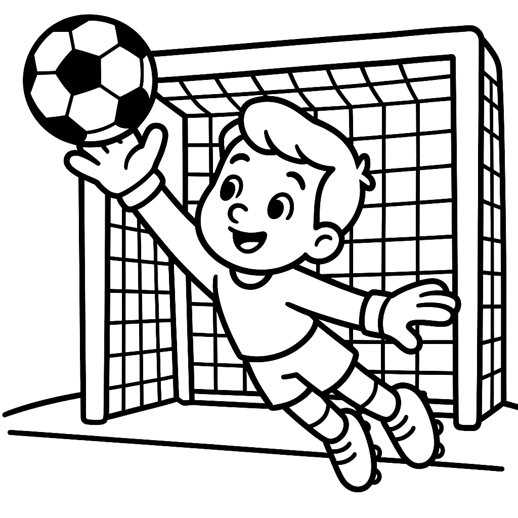 futbol para colorear 2 — dibujo para colorear