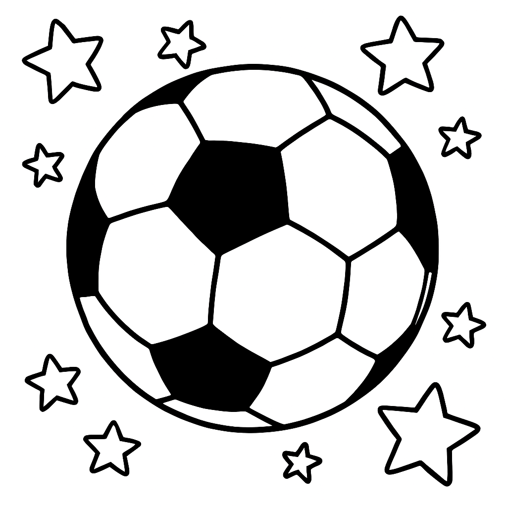 futbol para colorear 3 — dibujo para colorear
