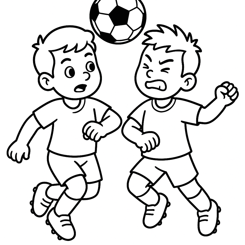 futbol para colorear 4 — dibujo para colorear