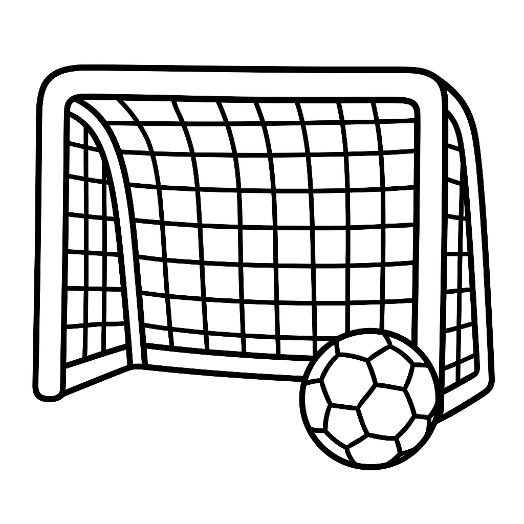futbol para colorear 8 — dibujo para colorear