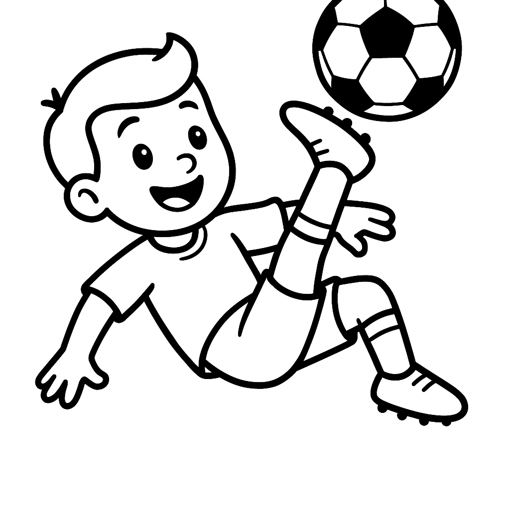 futbol para colorear 9 — dibujo para colorear