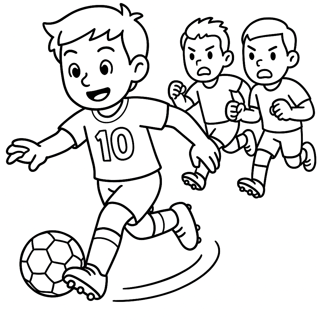 messi para colorear 9 — dibujo para colorear