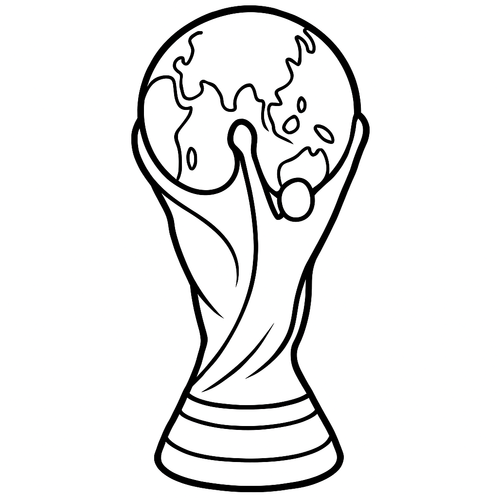 mundial 2026 para colorear 1 — dibujo para colorear